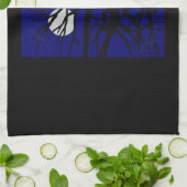 Serviette de chat Noir Serviettes de thé de chat É (Plié)