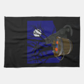 Serviette de chat Noir Serviettes de thé de chat É (Horizontal)