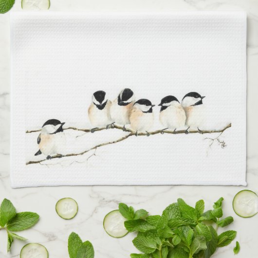 Serviette de Chickadees (Plié)