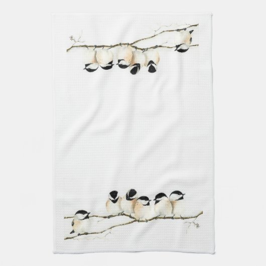 Serviette de Chickadees (Vertical)