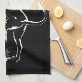 Serviette de chien Chasse Chien Art Serviette de t (Quart Plié)