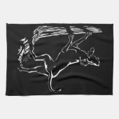 Serviette de chien Chasse Chien Art Serviette de t (Horizontal)