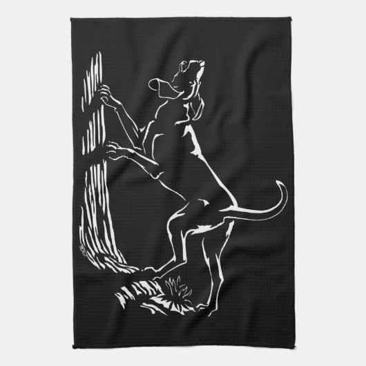 Serviette de chien Chasse Chien Art Serviette de t (Vertical)