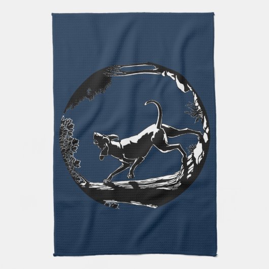 Serviette de chien Chasse Chien Art Serviette de t (Vertical)