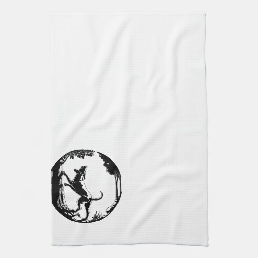 Serviette de chien Chasse Chien Art Serviette de t (Vertical)