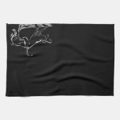 Serviette de chien Chasse Chien Art Serviette de t (Horizontal)