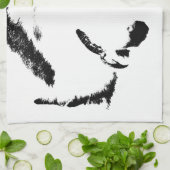 Serviette de chien de traîneau Husky Torchon de th (Plié)