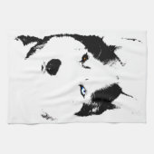 Serviette de chien de traîneau Husky Torchon de th (Horizontal)
