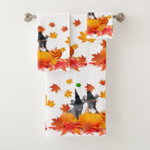 Serviette de chiot pour les bulldogs de Halloween