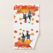Serviette de chiot pour les bulldogs de Halloween (Serviette à main)