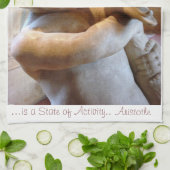 Serviette de citation d'Aristote de sculpture en (Plié)