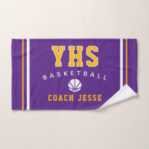 Serviette de coach de basketball personnalisée, ca
