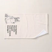 Serviette de Corgi (Serviette à main)