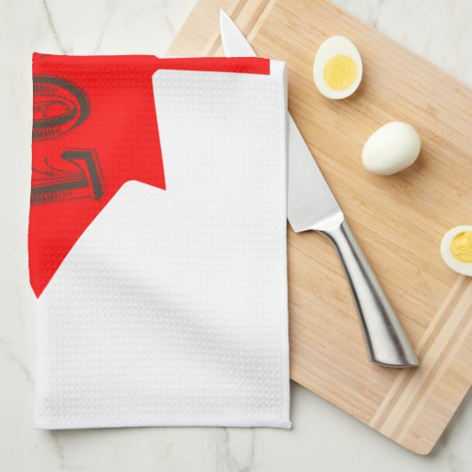 Serviette de coutume d'amour de feuille d'érable (Quart Plié)