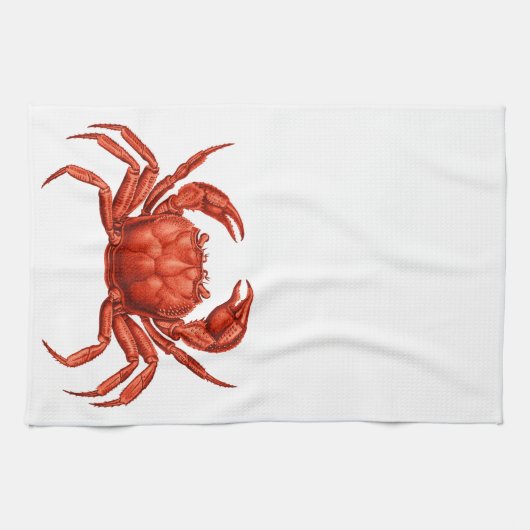 Serviette de crabe pour une cuisine côtière (Horizontal)