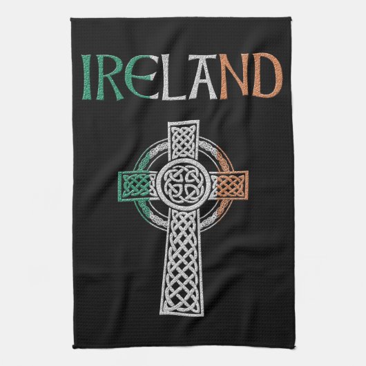 Serviette de croix celtique d'Irlande (Vertical)