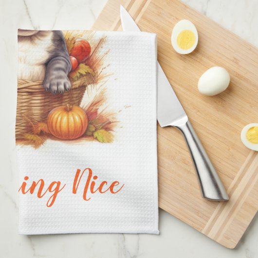 Serviette de cuisine (Quart Plié)