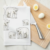 serviette de cuisine (Quart Plié)