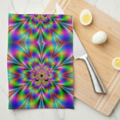 Serviette de cuisine 110 fractale (Quart Plié)