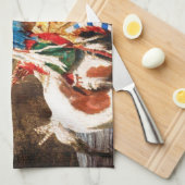 Serviette de cuisine 1A indienne (Quart Plié)