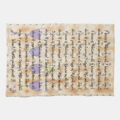 Serviette de cuisine "7 boîtes de Matzah en tout" (Horizontal)