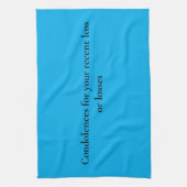 serviette de cuisine à donner à quelqu'un en deuil (Vertical)