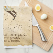 Serviette de cuisine à extrait de vanille personna (Quart Plié)