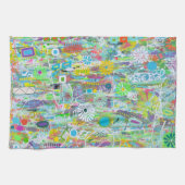 Serviette de cuisine à fleurs (Horizontal)