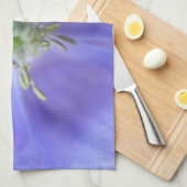 Serviette de cuisine à fleurs Aquilegia (Quart Plié)