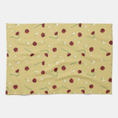 Serviette de cuisine à fleurs nature (Horizontal)