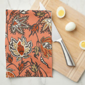 Serviette de cuisine à fleurs tropicales Protea Ba (Quart Plié)