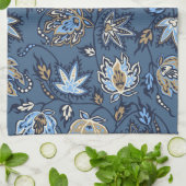 Serviette de cuisine à fleurs tropicales Protea Ba (Plié)
