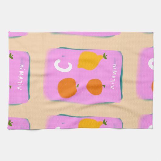 serviette de cuisine à motif de fruits (Horizontal)