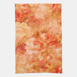 Serviette de cuisine à peinture à fleurs