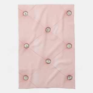 Serviette de cuisine à plat Diamond Bling rose Tuf