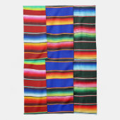 Serviette de cuisine à rayures colorées serape (Vertical)