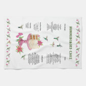 Serviette de cuisine à recette de gâteau colibri (Horizontal)