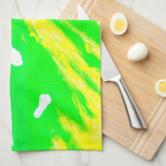 Serviette de cuisine à sensations joyeuses (Quart Plié)