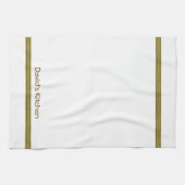 Serviette De Cuisine À Thé Sur Mesure Grille Verte (Horizontal)