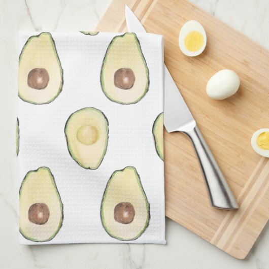 Serviette de cuisine à thème Avocado (Quart Plié)