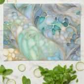 Serviette de cuisine Abstraite colorée (Plié)