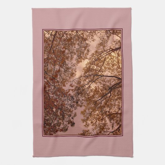 Serviette de cuisine 'Abstraite d'automne' (Vertical)