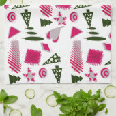 serviette de cuisine Abstraite de Noël (Plié)