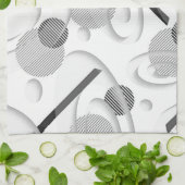 Serviette de cuisine "Abstraite grise" (Plié)