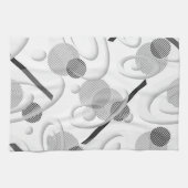 Serviette de cuisine "Abstraite grise" (Horizontal)