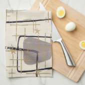 Serviette de cuisine Abstraite moderne du milieu d (Quart Plié)