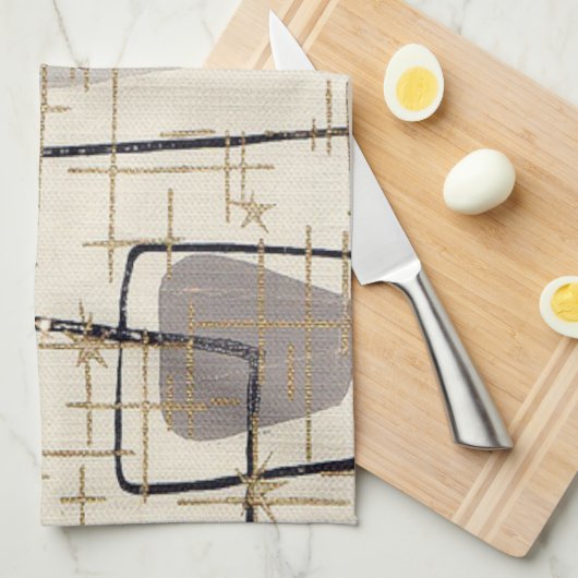 Serviette de cuisine Abstraite moderne du milieu d (Quart Plié)