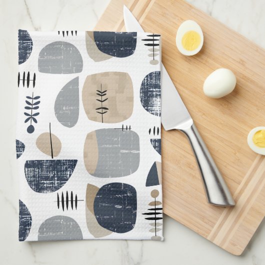 Serviette de cuisine Abstraite Scandi (Quart Plié)