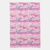 Serviette de cuisine adorable du motif | de lapins (Vertical)