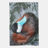 Serviette de cuisine affichée par bleu de canard (Vertical)